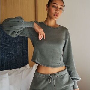 NSF Fiona Fitted Balloon Sleeve Sweatshirt - New condition